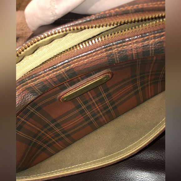 MRALPH LAUREN Tartan Plaid Crossbody Messenger Shoulder Bag Adjustable Strap - Picture 7 of 17